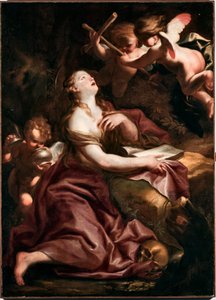 Sint Maria Magdalena Schilderij door Domenico Piola door Domenico the Elder Piola