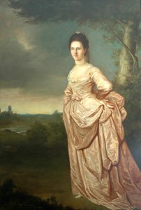 Mevrouw Wood, 1770 door Dominic Serres