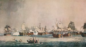 Trafalgar, ca. 1806 door Dominic Serres
