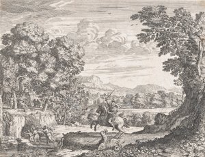 Bellerophon verslaat de Chimera door Dominique Barriere