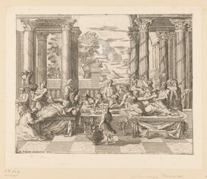 Maria Magdalena zalft de voeten van Christus door Dominique Barriere