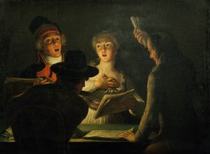 De Patriottische Zangers, 1794 door Dominique Doncre