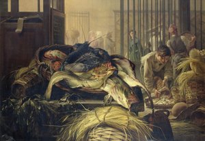 De vismarkt door Dominique Henri Guifard