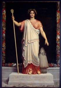 De Republiek Allegorie van de Franse Republiek door Dominique Papety (1815-1849) 1848
