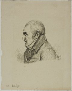 Portret van Monsieur Nelys in profiel door Dominique Vivant Denon