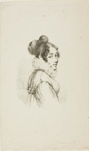 Portret van een jonge dame door Dominique Vivant Denon