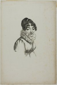 Portret van een jonge vrouw door Dominique Vivant Denon