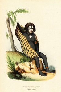 Inheemse van de Carteret Bay, Nui Allan, Nieuw-Ierland, Papoea-Nieuw-Guinea door Doms Doms