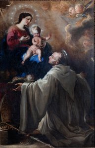 Parochiemuseum. Sint Bernardus en de Madonna met Kind