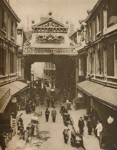 Gracechurch Street Ingang naar Leadenhall Market - City Clearing House For Poultry