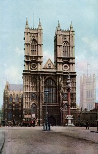 Westminster Abbey, Londen, c. 1930s door Donald McLeish