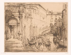 Gezicht in Venetië 1911 (Het witte paleis)