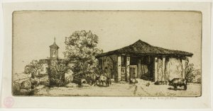 Een Toscaanse boerderij door Donald Shaw MacLaughlan