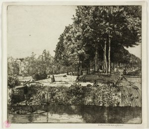 Kanaal bij Charenton door Donald Shaw MacLaughlan