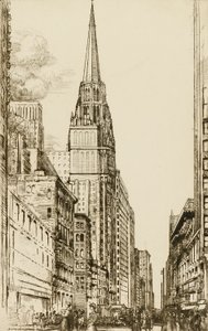 Chicago, de kathedraal door Donald Shaw MacLaughlan