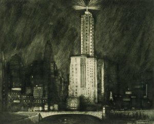 Chicago, de Wacker Drive door Donald Shaw MacLaughlan
