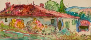 Boerderij dichtbij Albi door Donald Shaw MacLaughlan