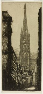 La Flèche, Rouen door Donald Shaw MacLaughlan