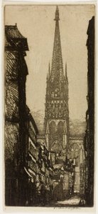 La Flèche, Rouen door Donald Shaw MacLaughlan