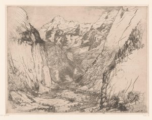 Lauterbrunnental door Donald Shaw MacLaughlan