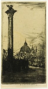 Leeuwenpilaar, Venetië door Donald Shaw MacLaughlan