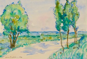 Op de weg naar Albi door Donald Shaw MacLaughlan