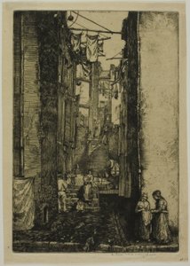 Ruelle du Pêcheur door Donald Shaw MacLaughlan