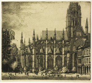 St. Ouen, Rouen door Donald Shaw MacLaughlan