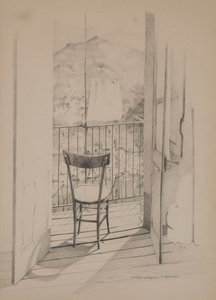 Het balkon, ca. 1975 door Donatella Merlo