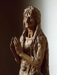 Maria Magdalena (polychroom houten beeld) door Donatello