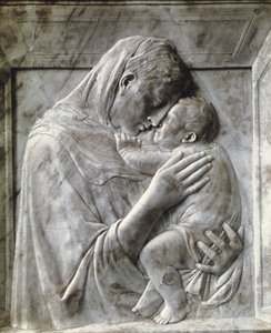 De Pazzi Madonna (Maagd en Kind), ca. 1417-18 (marmer)