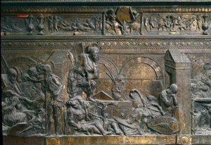 De opstanding van Christus. (Detail) door Donatello