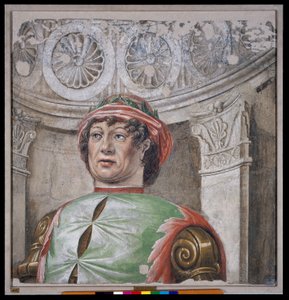 Dichter laureaat met rode hoed door Donato Bramante
