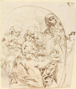 Heilige Familie met Sint-Anna en Vrouwelijk Hoofd in Profiel
