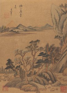 Landschappen en gedichten door Dong Qichang