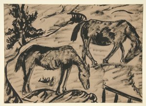 Paarden door Dora Bromberger