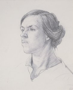 Hoofd van een Jonge Vrouw