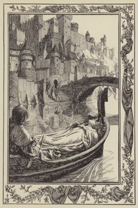 De schuit dreef de rivier af