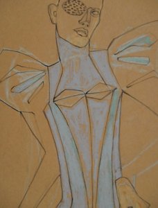 Avant-garde modefiguur door Doris Schmitz