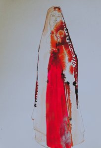 Felrode Madonna door Doris Schmitz
