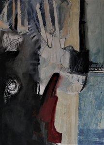 Donkere abstracte vormen door Doris Schmitz