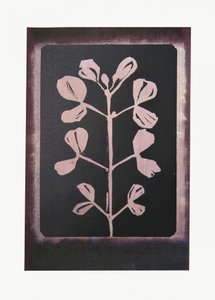 Donker botanisch silhouet door Doris Schmitz