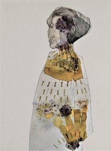 Profiel van een elegante vrouw