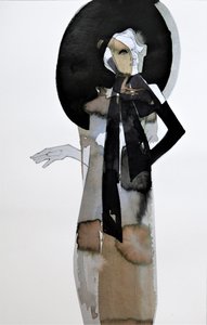 Elegante vrouw met hoed