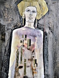 Raadselachtige gouden figuur door Doris Schmitz