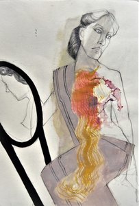 Vrouw met een innerlijk vuur door Doris Schmitz