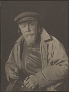 [Bebaarde man met pet en pijp (waarschijnlijk een oude zeekapitein)]. door Doris Ulmann