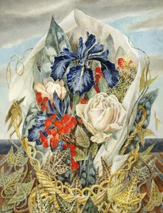 Iris en Roos door Dorothy M. Larcher