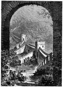 Grote Muur van China, 19e eeuw door Dosso