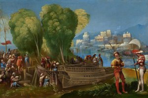 Aeneas en Achates aan de Libische Kust